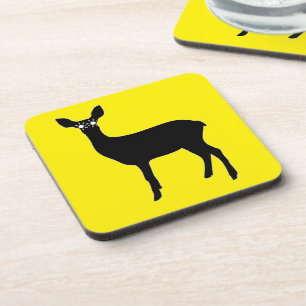 Hard plastic coaster