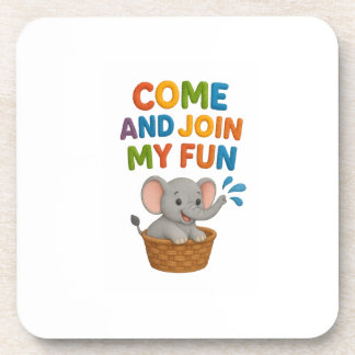 Hard plastic coaster