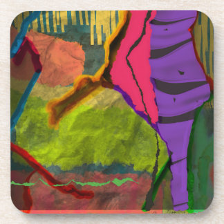 Hard plastic coaster