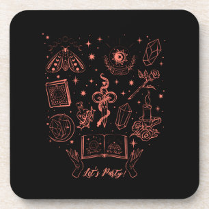 Hard plastic coaster
