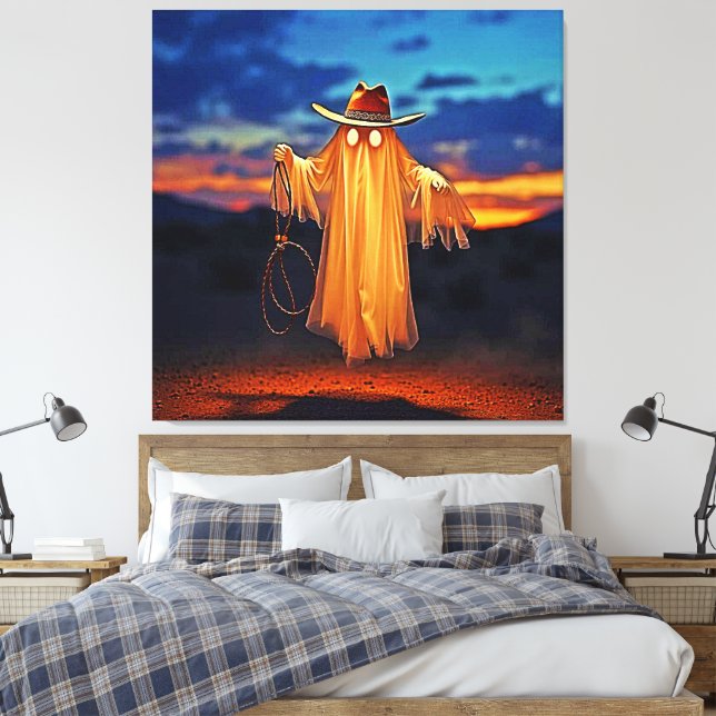 Hard plastic coaster canvas print (Insitu(Bedroom))