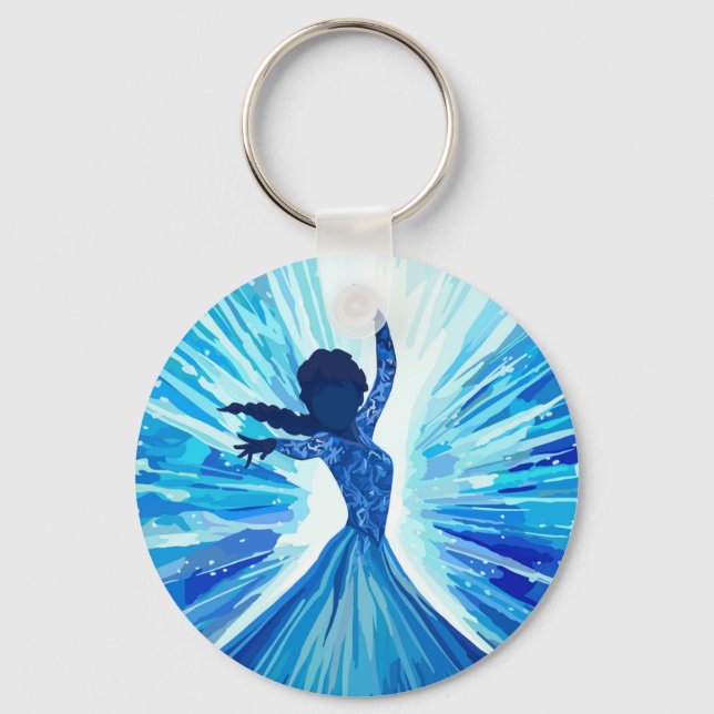 Hard plastic coaster keychain (Front)