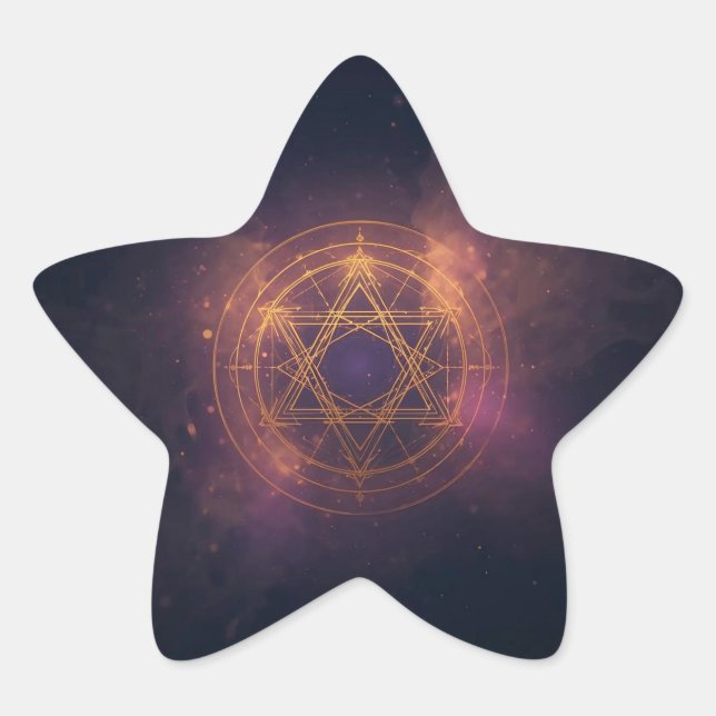 Hard plastic coaster star sticker (Front)
