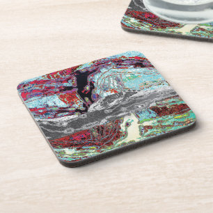 Hard Plastic Coaster – Strata Pulse