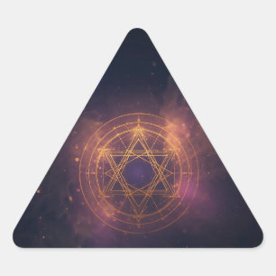Hard plastic coaster triangle sticker