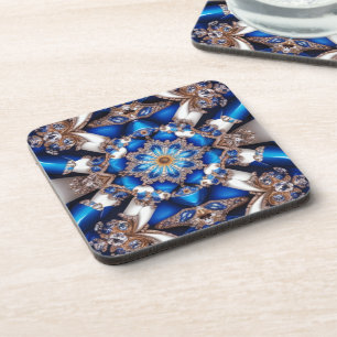 Hard plastic coaster with Argentinian Colours