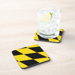 Hard plastic coaster with flag of Munich