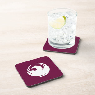 Hard plastic coaster with flag of Phoenix City