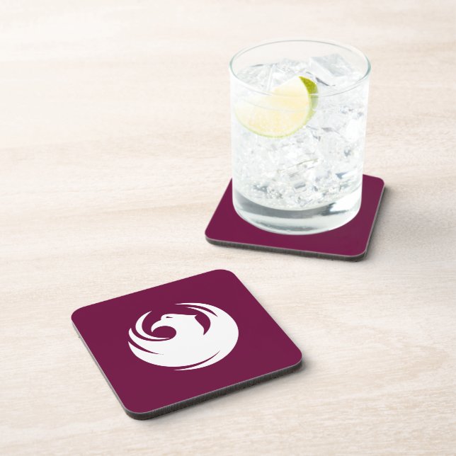 Hard plastic coaster with flag of Phoenix City (Right Side)