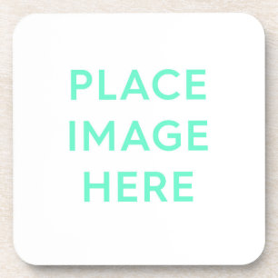 Hard Plastic coasters with cork back