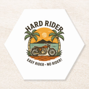 Hard Rider Summer Paper Coaster