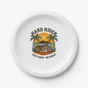 Hard Rider Summer Paper Plate