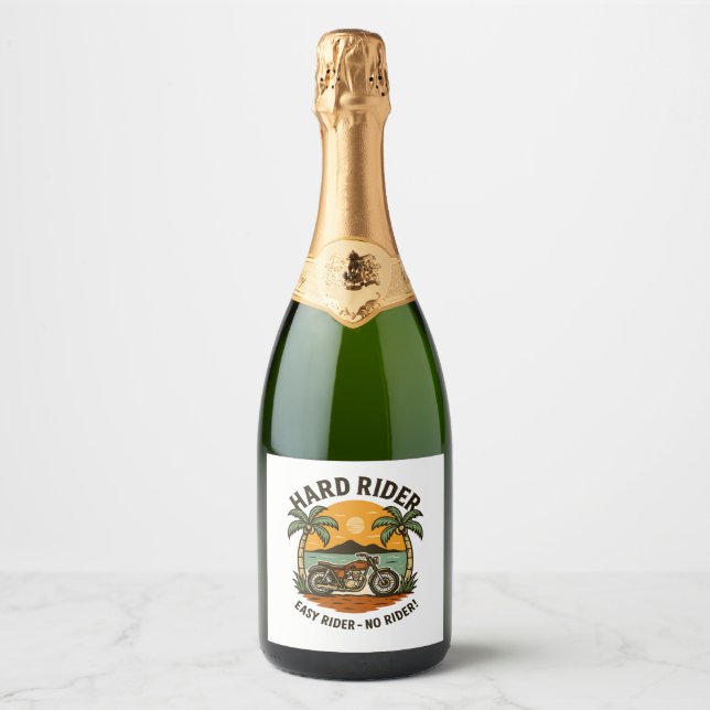 Hard Rider Summer Sparkling Wine Label (Front)