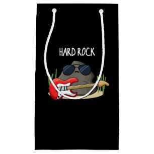 Hard Rock Funny Geology Music Pun Dark BG Small Gift Bag