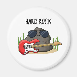 Hard Rock Funny Geology Music Pun  Magnet