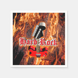 Hard rock into the fire napkin