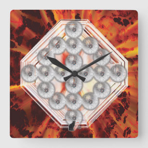 Hard Rock Square Wall Clock