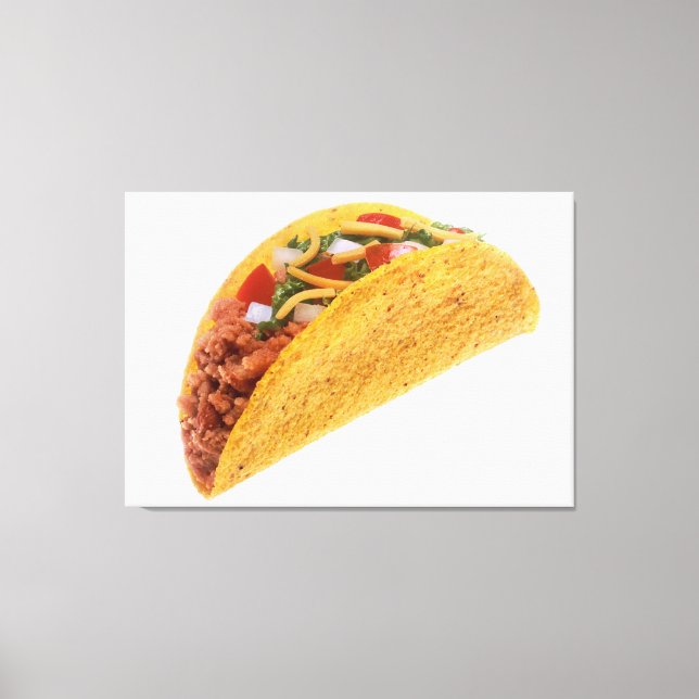 Hard Shell Taco Canvas Print (Front)