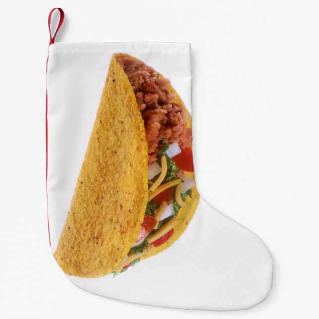 Hard Shell Taco Small Christmas Stocking (Front)