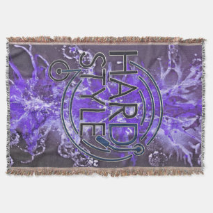 HARD STYLE DJ + your background Throw Blanket