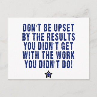 Hard Work, Effort, Pays! Postcard
