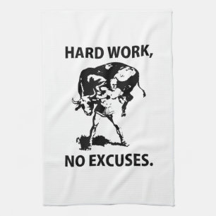 "Hard Work" Kitchen Towel