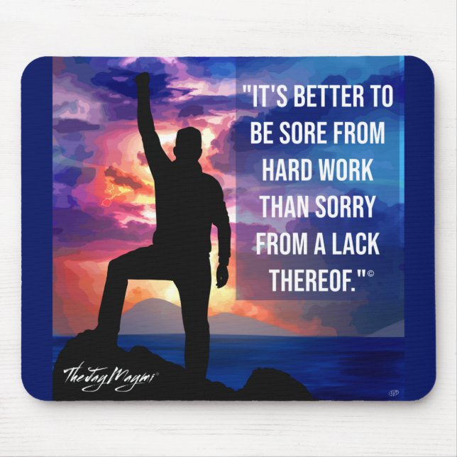 "Hard Work" Mouse Pad (Front)