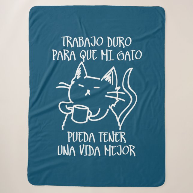 Hard Work Sherpa Blanket (Front)