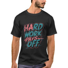 hard work typography