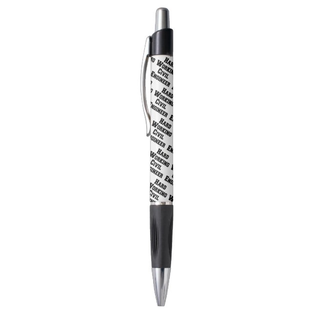 Hard Working Civil Engineer Pen (Top (Vertical))