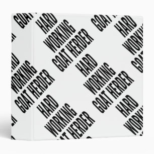 Hard Working Goat Herder Binder
