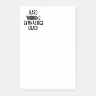 Hard Working Gymnastics Coach Post-it Notes