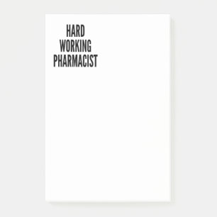 Hard Working Pharmacist Post-it Notes