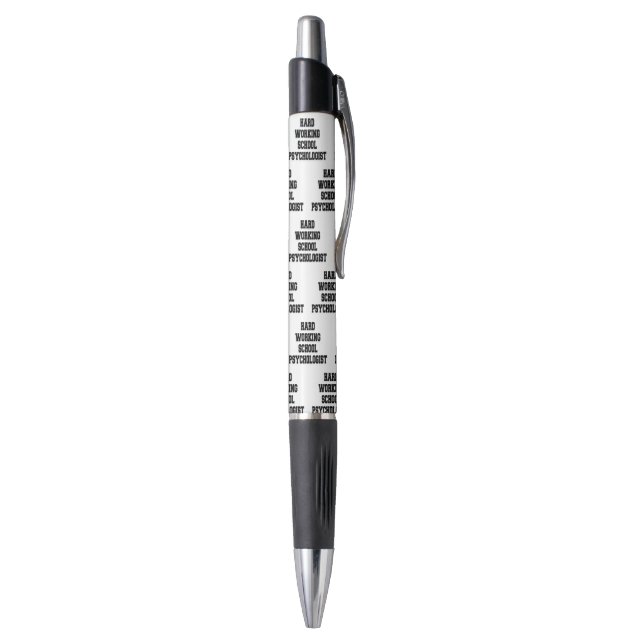 Hard Working School Psychologist Pen (Bottom (Vertical))