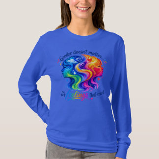 Hardball Syndicate Women Rainbow Feelings Long Sle T-Shirt