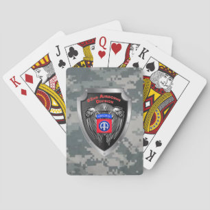 Hardcore 82nd Airborne Division Playing Cards