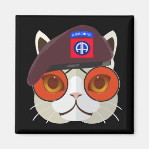 Hardcore 82nd Airborne Kitty Kat! Magnet