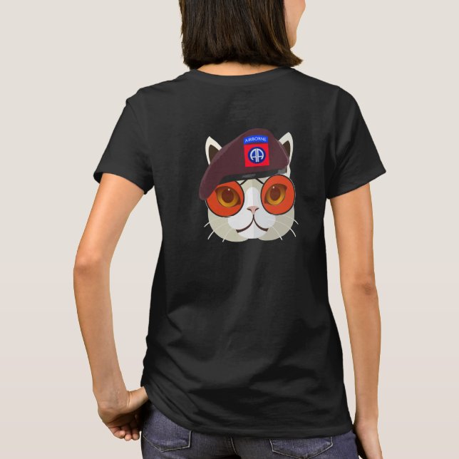 Hardcore 82nd Airborne Kitty Kat! T-Shirt (Back)