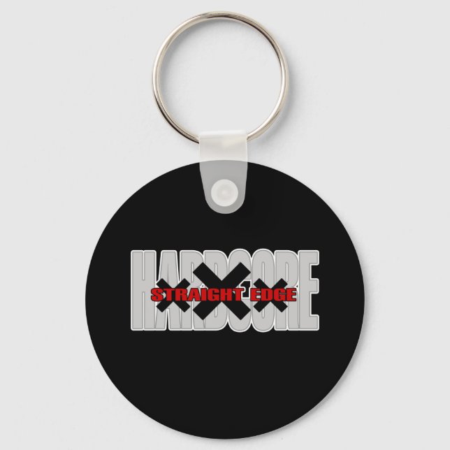 Hardcore Black Keychain (Front)