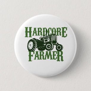 Hardcore Farmer 2 Inch Round Button