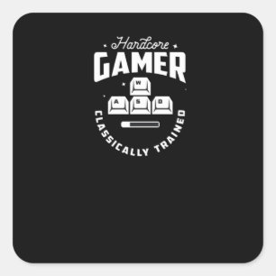 Hardcore Gamer Square Sticker