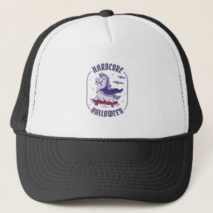 HARDCORE HALLOWEEN UNICORN SKATEBOARDING HALLOWEE TRUCKER HAT