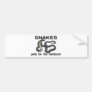 Hardcore Snakes Bumper Sticker