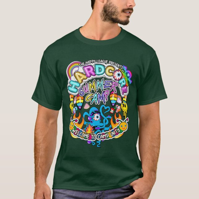 Hardcore Summer Camp friends T-Shirt (Front)
