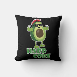 hardcore sunglasses throw pillow