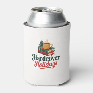 Hardcover Holidays Festive Drink Can Cooler