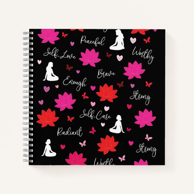 Hardcover Spiral Notebook | Self-Care Journal (Front)