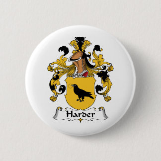 Harder Family Crest 2 Inch Round Button