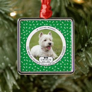 Hardest Goodbye Pet Memorial Metal Ornament