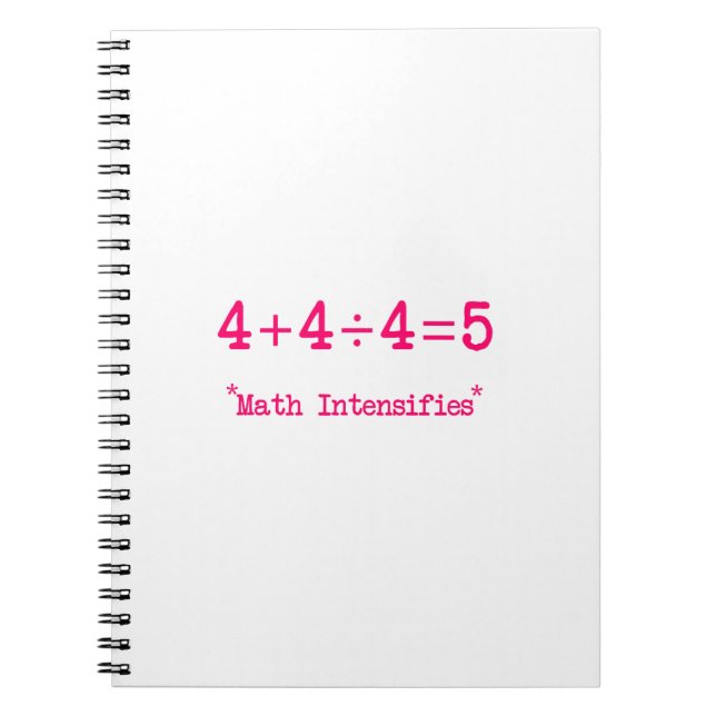 Hardest Math Problem in the World Funny Equation Notebook (Front)